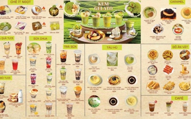 Vahi Chè Ít Ngọt - Kem Bơ Dừa Hào Nam