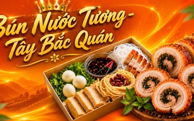 Bún Nước Tương - Heo Quay Tây Bắc