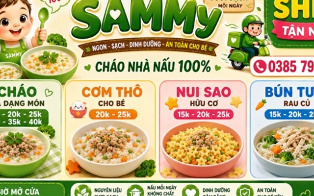 Cháo Dinh Dưỡng Cao Cấp SAMMY - Cháo, Phở & Mỳ Tươi - CHỢ ĐỒI