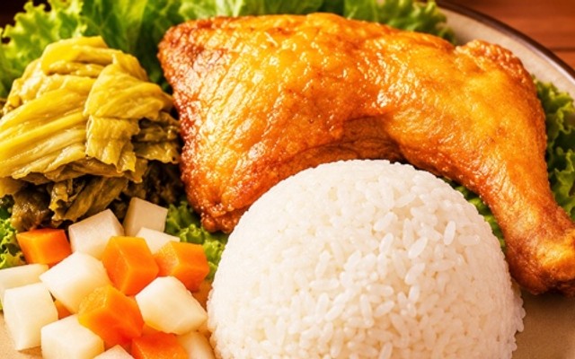 A Gà - Cơm Gà Xối Mỡ & Cơm Sườn