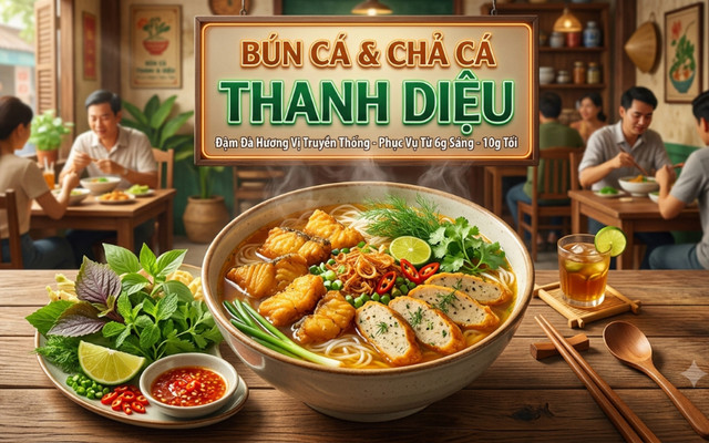 Bún Cá & Chả Cá - Thanh Diệu - Khiếu Năng Tĩnh