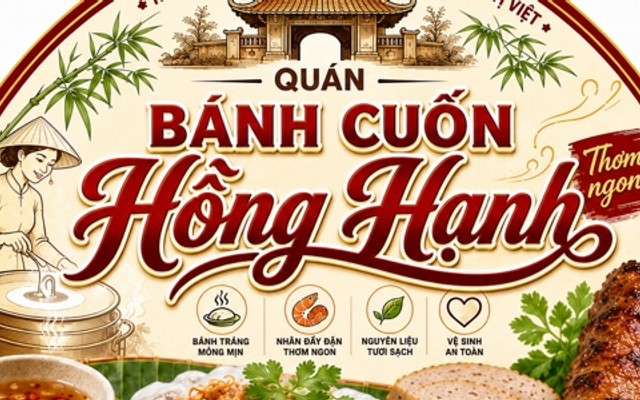 Hồng Hạnh - Bánh Cuốn Thịt  & Tôm Thịt