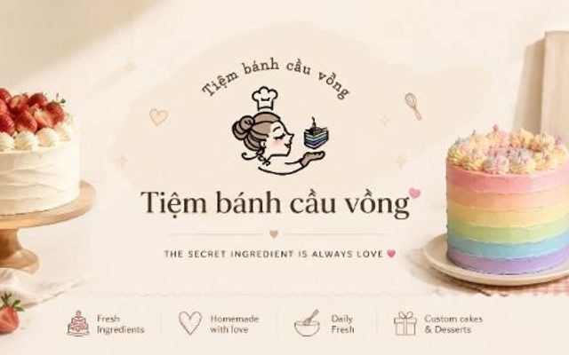 Tiệm Bánh Cầu Vồng - Bánh Kem & Bánh Ngọt - Phố Ngọc Hà