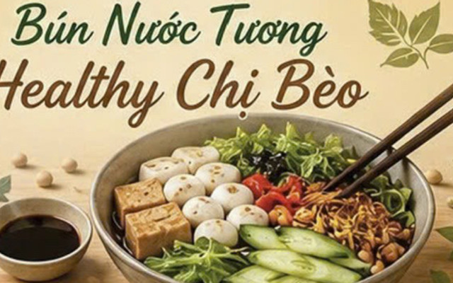 Bún Nước Tương - Healthy Chị Bèo
