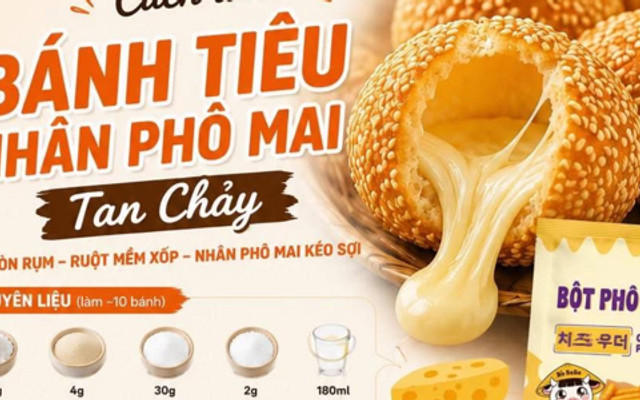 Bánh Tiêu Phô Mai Trứng Chảy