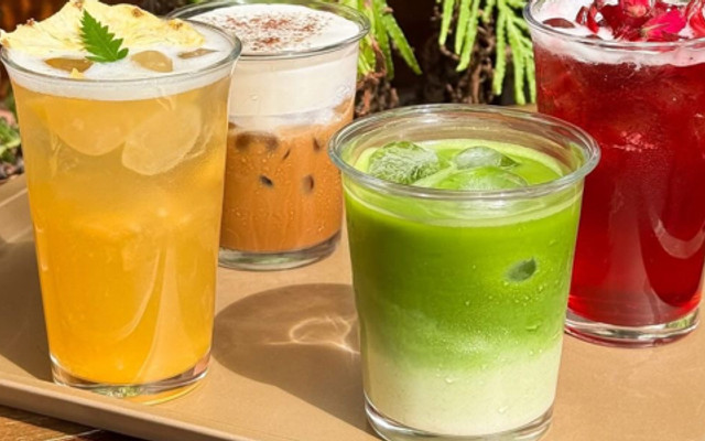 Matcha Latte & Food HiN Coffee