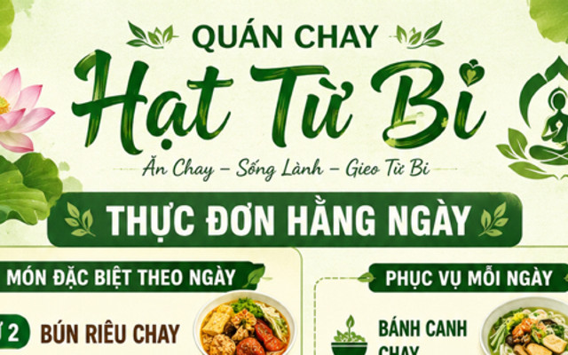 Quán Chay HẠT TỪ BI - Bùi Văn Hoà
