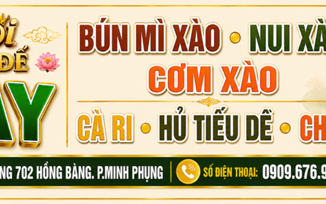 LƯỠI HOÀNG ĐẾ - Bún Xào, Cháo - Chay & Mặn