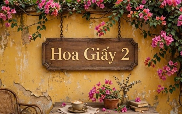 Hoa Giấy 2 - Cafe - Đường D9