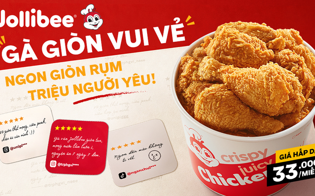 Gà rán và Mì Ý - Jollibee - Âu Cơ