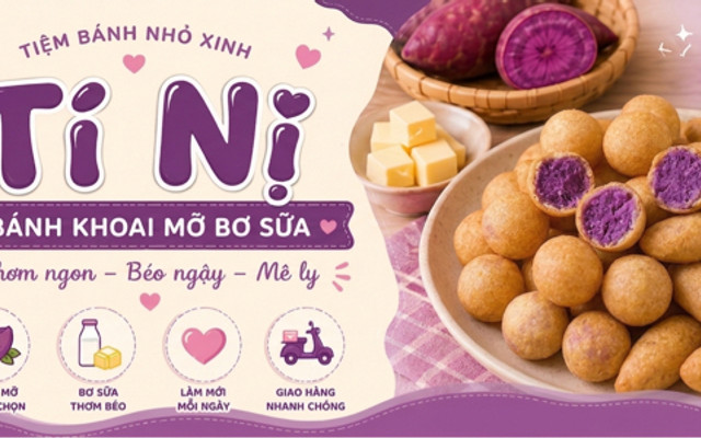 Tí Nị - Bánh Khoai Mỡ Bơ Sữa