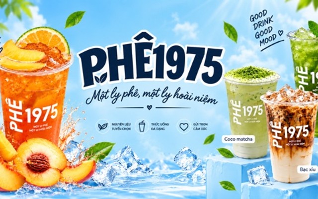 Phê 1975 - Matcha Latte, Trà Sữa Socola & Trà Đào Cam Sả