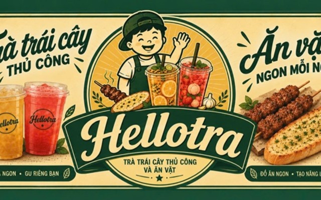 HELLOTRA - Trà Trái Cây Thủ Công, Thịt Nướng & Ăn Vặt