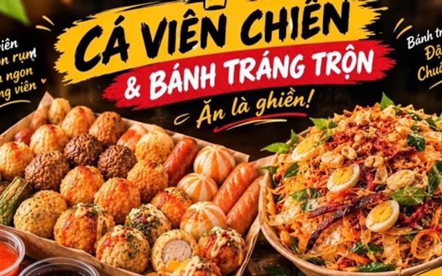 Ăn Vặt Cô Phương - Bánh Tráng Trộn & Cá Viên Chiên - Nguyễn Thái Sơn