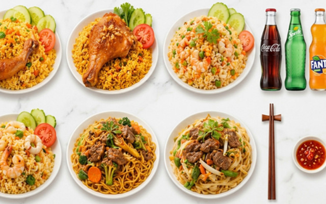 Cơm Gà Xối Mỡ Cây Cám