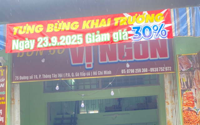 Bún Bò Vị Ngon - 327/38 Quang Trung