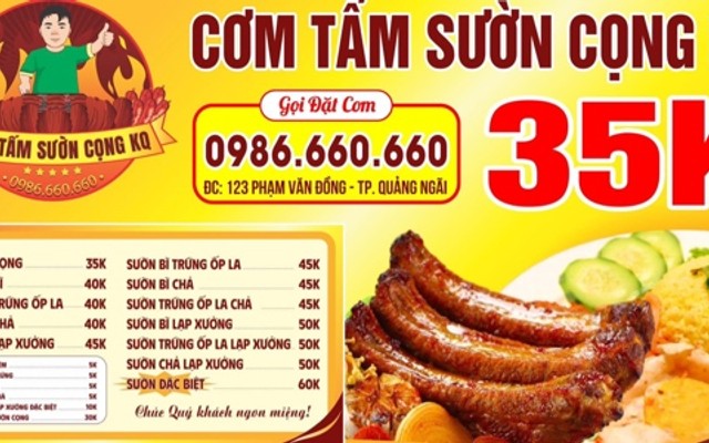 Cơm Tấm Sườn Cộng KQ
