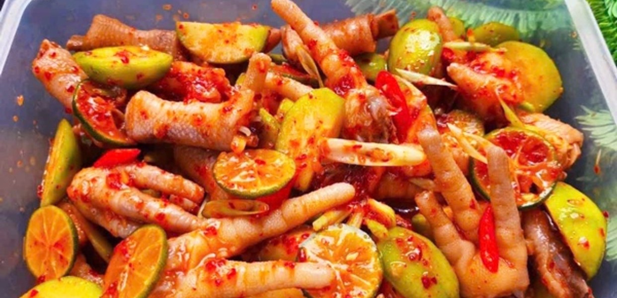 An Nhiên Quán - Chân Gà Rút Xương Sả Ớt - Sốt Thái