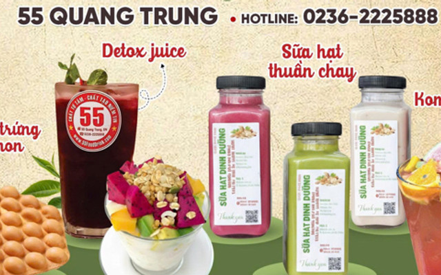 Sữa Hạt Thuần Chay, Kombucha & Nước Ép Detox - Healthy Drinks - 55 Quang Trung