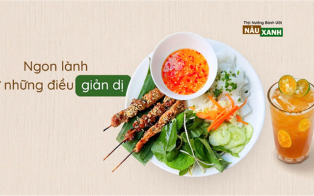 Thịt Nướng Bánh Ướt NÂU XANH