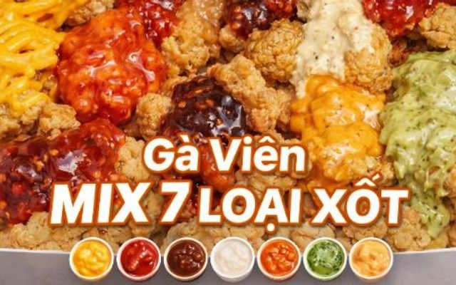 Gà Viên Popcorn 7 Loại Sốt - 655 Trương Công Định