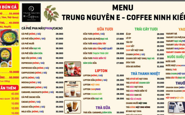 Trung Nguyên E Coffee - Bến Ninh Kiều