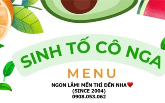 Sinh Tố Cô Nga - Sinh Tố, Nước Ép & Rau Má - Phan Đình Phùng