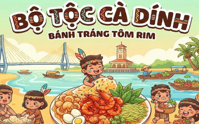 Bánh Tráng Tôm Rim Cà Dính