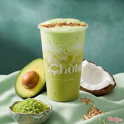 Bơ dừa kem cốm